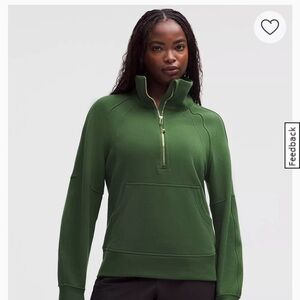 Brand New (without tag) Lululemon Scuba Oversized Funnel-Neck Half Zip Long